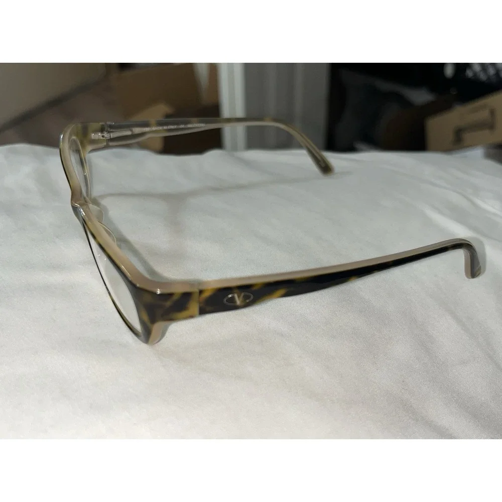Valentino V2601 230 Eyeglasses Frames Brown Tortoise Clear Rectangular 52-16-130